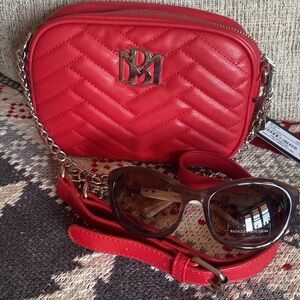 Two Piece BADGLEY MISCHKA Bag w Sunglasses